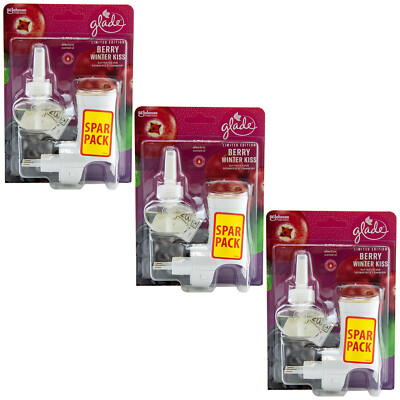 glade electric BERRY WINTER KISS 3 x Starter Set Brombeere & Cranberry Spar Pack