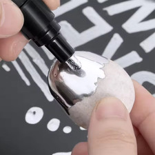 1/2pcs Mirror Marker Pen DIY Reflective Paint Chrome Gold/Silver Art Craftwork e