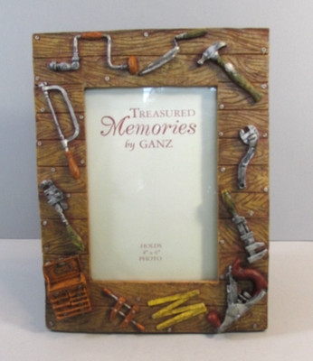 Ganz ''Handyman'' Easel Style 3-D Tool Themed Photo Frame - 4'' x 6'' Photo