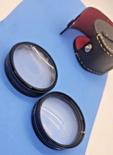 Vintage Soligor 49mm Camera Lens Filter Lot 1 2 Skylight 1A Japan w/ case