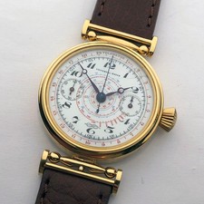 Rare ANTIQUE Mechanical Marriage Swiss Wristw...