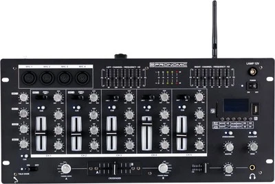 Mixeur DJ Table de Mixage 5 Canaux Console USB Bluetooth Mp3 4x Microphone XLR - Photo 1/4