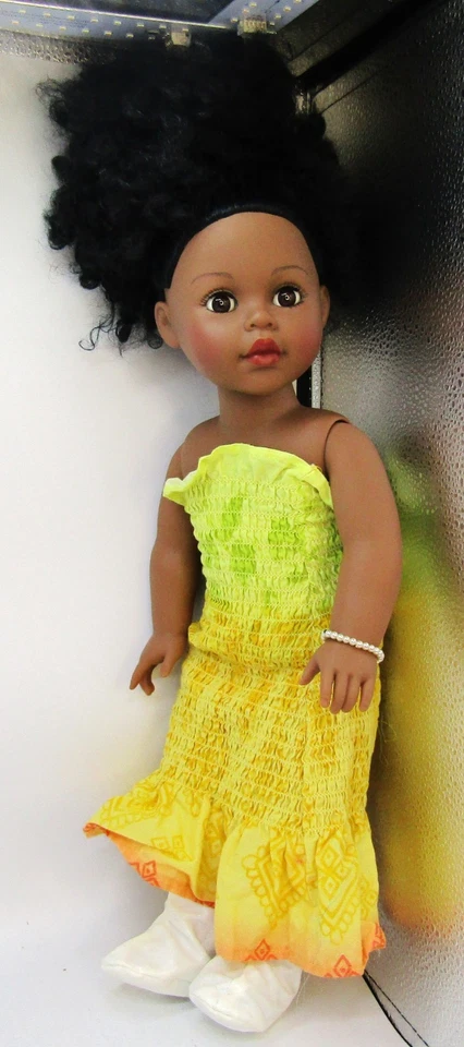 Madame Alexander 2009 18" African American Dolled with Dress/Shoes and Bracelet. - Image 2 of 4