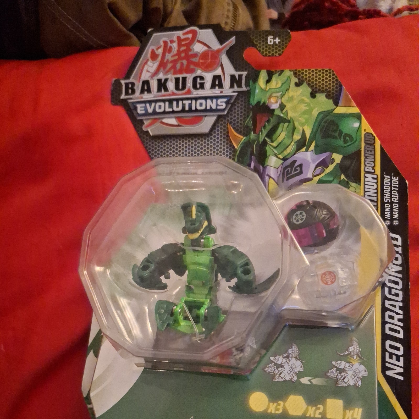 Bakugan Evolutions Neo Dragonoid Platinum Power Up True Metal Figure Spin Master