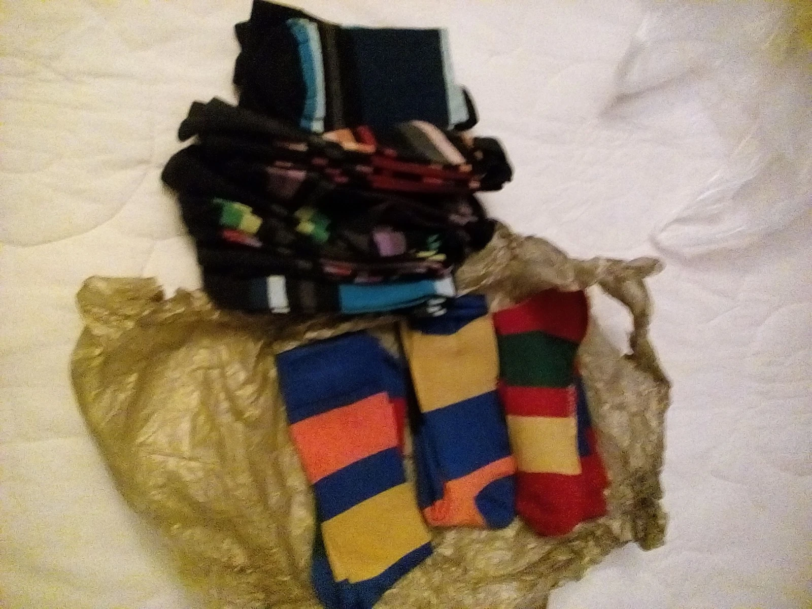 Men's 10 x pairs of Socks in Multicolour Medium Size 6-10