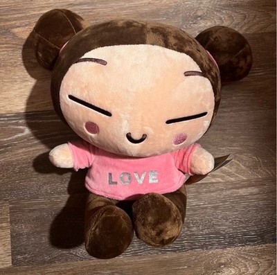 Pucca VOOZ Pucca Plush Doll 2012 Brown/Pink ''LOVE'' Shirt w/ Tags