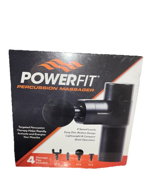 #ad #ad Powerfit Percussion Massager 4 Speed Levels 4 Massage Tips $13.99