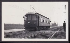 Philadelphia & West Chester Traction trolley #42 photo on double track line