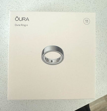  URA Oura Ring 4, Silver, Size 11