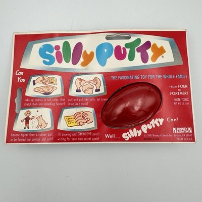 New Carded MoC Vintage Silly Putty 1981 Binney & Smith