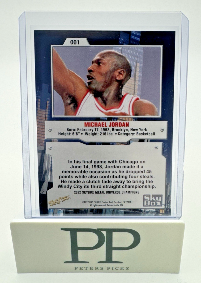 2022 Skybox Metal Universe Champions MICHAEL JORDAN #001 | eBay