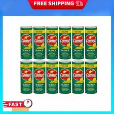 Comet 21 oz. All Purpose Abrasive Powder Cleaner with Bleach, Lemon pack of 12