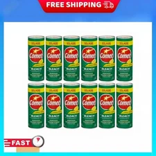 Comet 21 oz. All Purpose Abrasive Powder Cleaner with Bleach, Lemon pack of 12