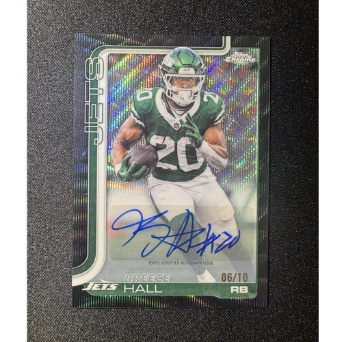 2025 Topps Breece Hall Shop for 2025 Topps Signature Class Football autographs on eBay (Raw)