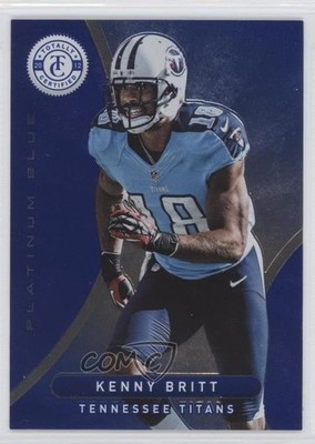 2012 Totally Certified Platinum Blue 165/199 Kenny Britt #19 1x9