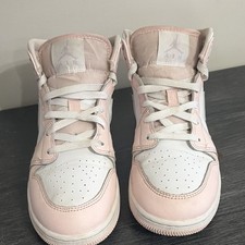 Jordan Air Jordan 1 Mid FD8780-601 Pink White Purple Kids Sneaker 6Y