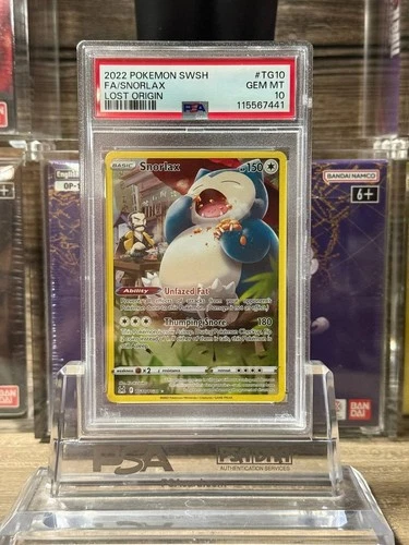 Snorlax TG10/TG30 Swsh11: Lost Origin Trainer Gallery Holo PSA 10