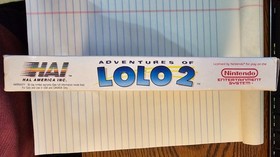 Adventures of Lolo 2 Nintendo Entertainment System Complete In Box 1990 NES CIB