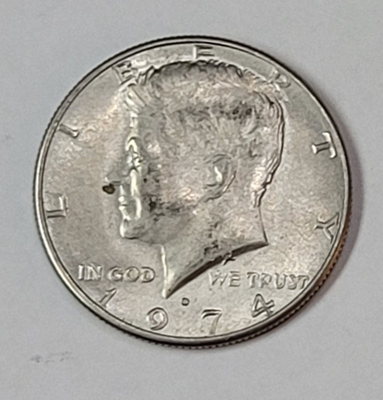 1974 Kennedy Half Dollar • 50C • Circulated • JFK Liberty Coin • Vintage Clad
