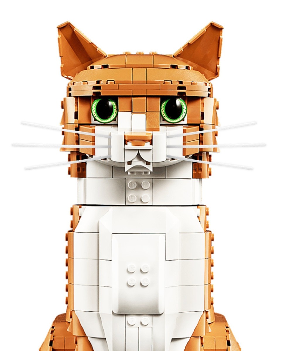 Loki's Whiskers for LEGO® Tuxedo/Orange Cat! - Multiple Styles! 3