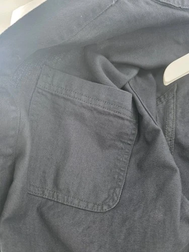 Goodfellow & Co Men’s Black Chore Coat Jacket L Button Front Spread Collar 46" image 6