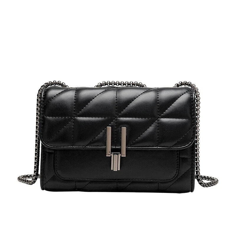 Sac à Main épaule/croisé Femme - Cuir Simili Noir - Type Designer - Neuf