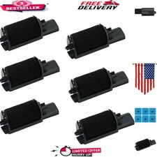 IR-40 Ink Roller 6 Pack - Easy Install Black Printer Ribbons for Multiple Brands