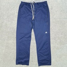 Adidas Sweatpants Mens Size Large Navy Blue ActiveWear Pocket Zipper