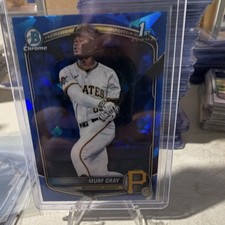 2025 Bowman Draft Sapphire 1st Chrome Rookie Murf Gray BDC-108 Pirates