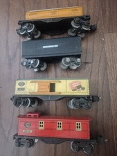 4 Lionel O Gauge Tender 2679 Boxcar 2682 Cabo...