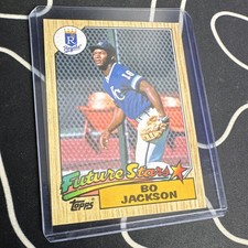 Topps 1987 Future Stars rookie #170 Bo Jackson Kansas City Royals Baseball Card. rookie card picture