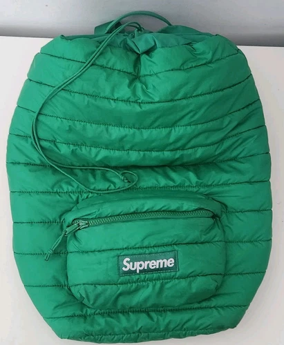 FW22 Supreme Puffer Rucksack Grün Tasche Wasserfest Rucksack