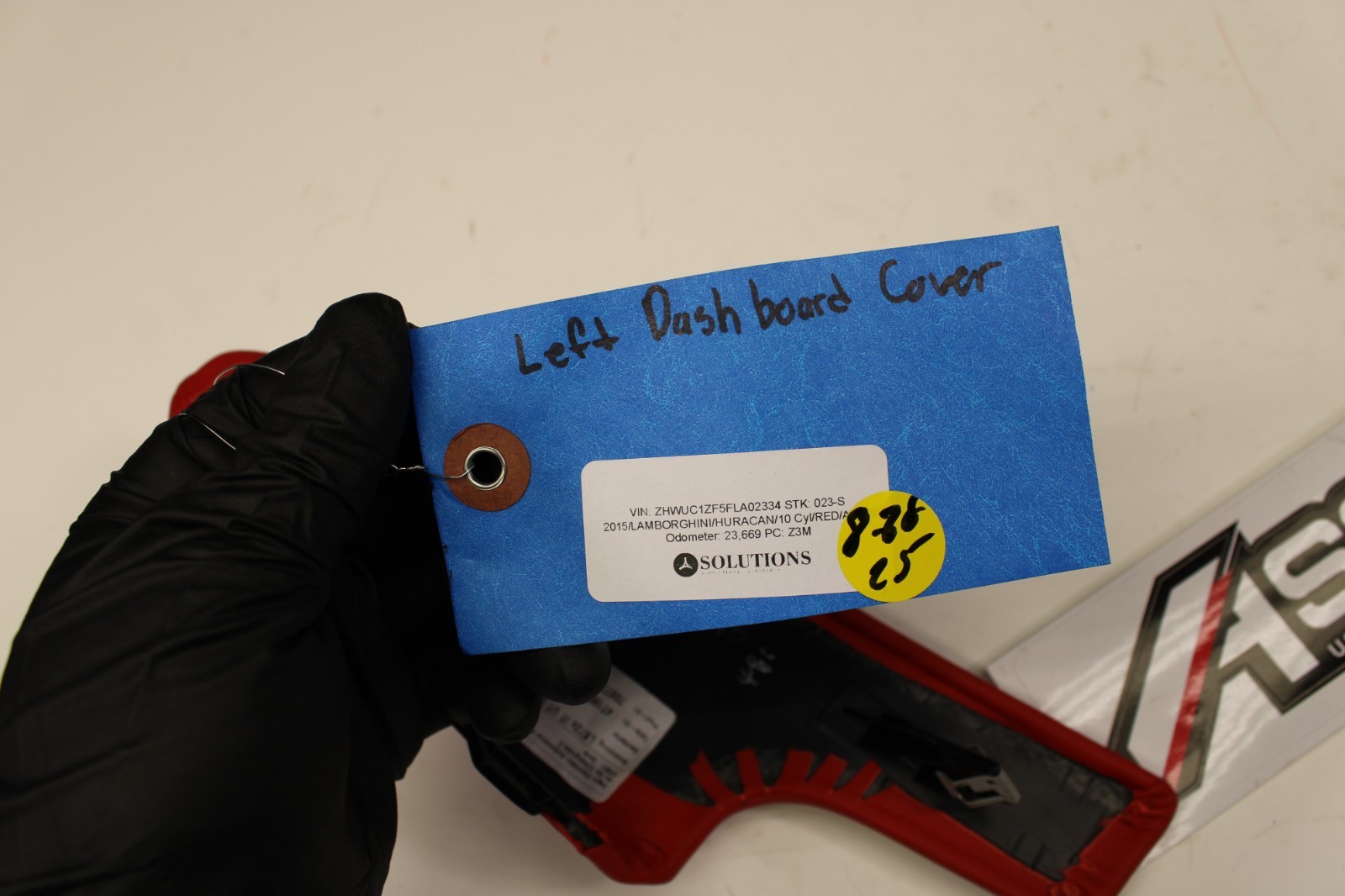 Lamborghini Huracan LP580 RH Dash Panel Front Section 4T1857037C OEM Red