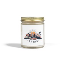 L.A. Vibes sunset cityscape Candle | Coconut Apricot wax