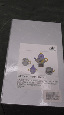 New Disney World Tinker Bell Tinkerbell Castle Mini Decorative Tea Set 7 Pcs