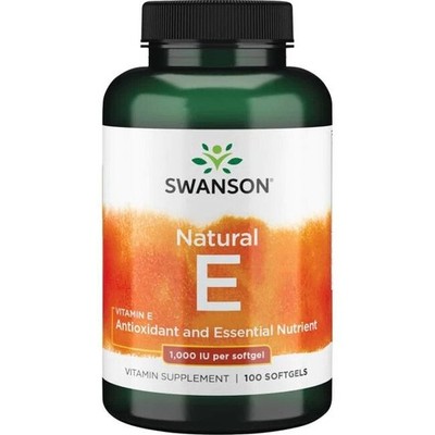 Swanson Vitamin E, 1000 IU - 100 softgels (279,90 EUR/kg)