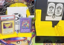 Pokemon card display and PSA graded card display stand! ***PIKACHU YELLOW ***