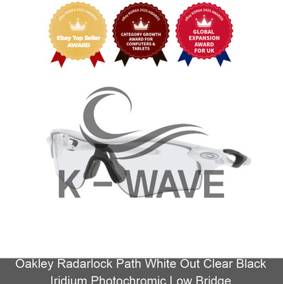 Oakley Radarlock Path White Out Clear Black Iridium Photochromic Low Bridge