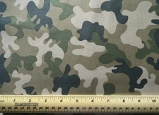1/4 yard cotton fabric Dear Stella Green Camouflage quilting sewing crafts