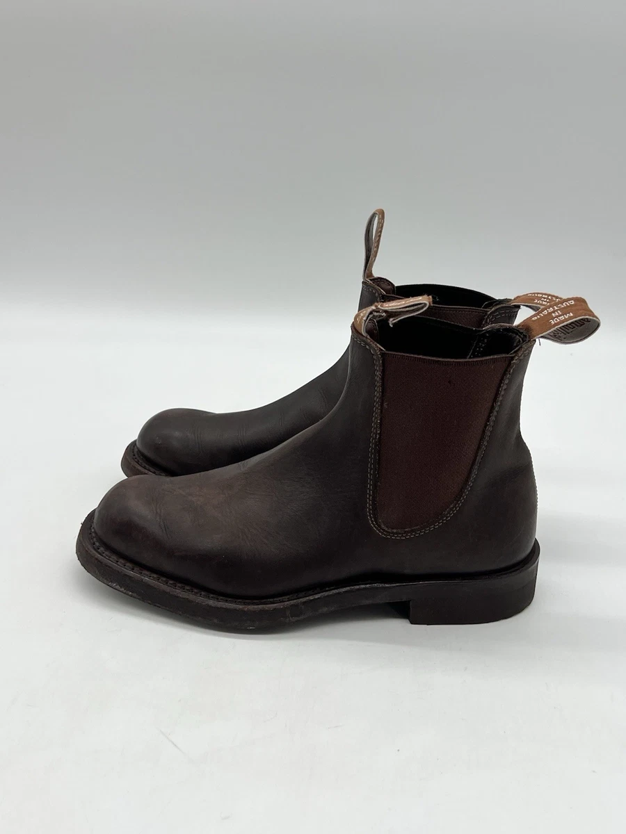 VTG R.M. Williams Chelsea Boot Brown Leather Womens 9 Mens 7.5 UK 6.5 EU 40 RM williams Leather Craftsman Chelsea Boots UK 6.5H US 7.5  main image 3