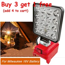 Wireless LED Work Light for Milwaukee M18 18V Battery w/USB Cordless Outdoor~