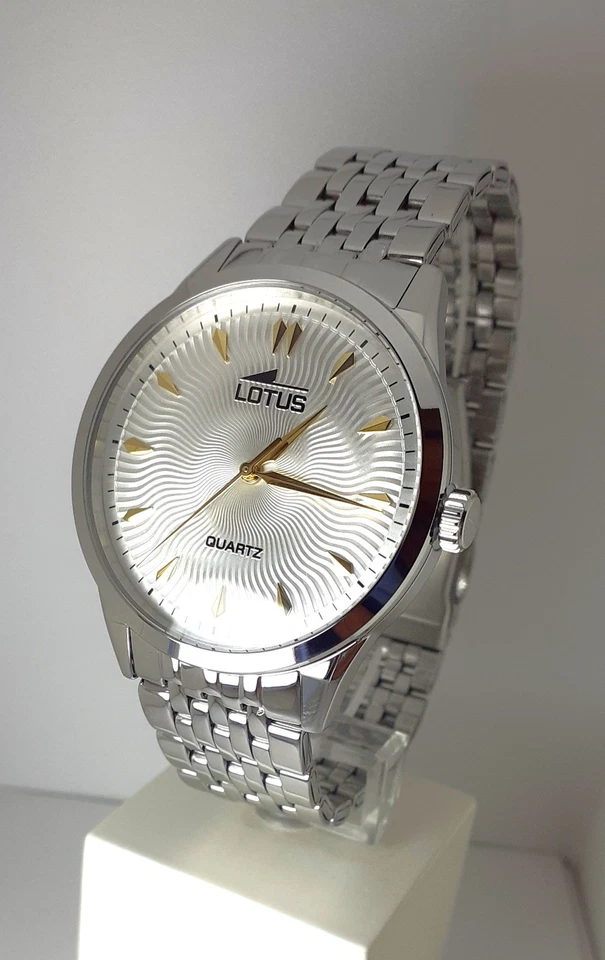 Orologio Uomo Classico Lotus 19056/2 In Acciaio Con Quadrante Grigio - Immagine 2 di 4