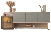 Sideboard Stil Modern Farbe Beige HellgrüN Holz Neu Wohnzimmer KüChe