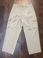 Tommy Bahama Silk/Linen Cargo Pants Mens 34x28 Utility Pockets Lightweight Boho