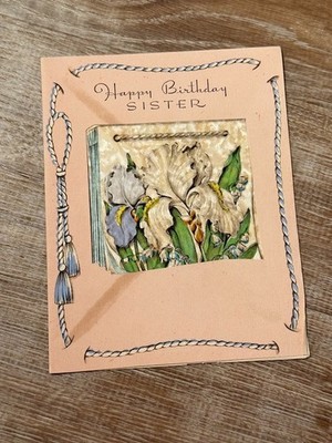 Vintage Valentine Trading Card Die Cut Ephemera Romance Love Paper Lace AD39