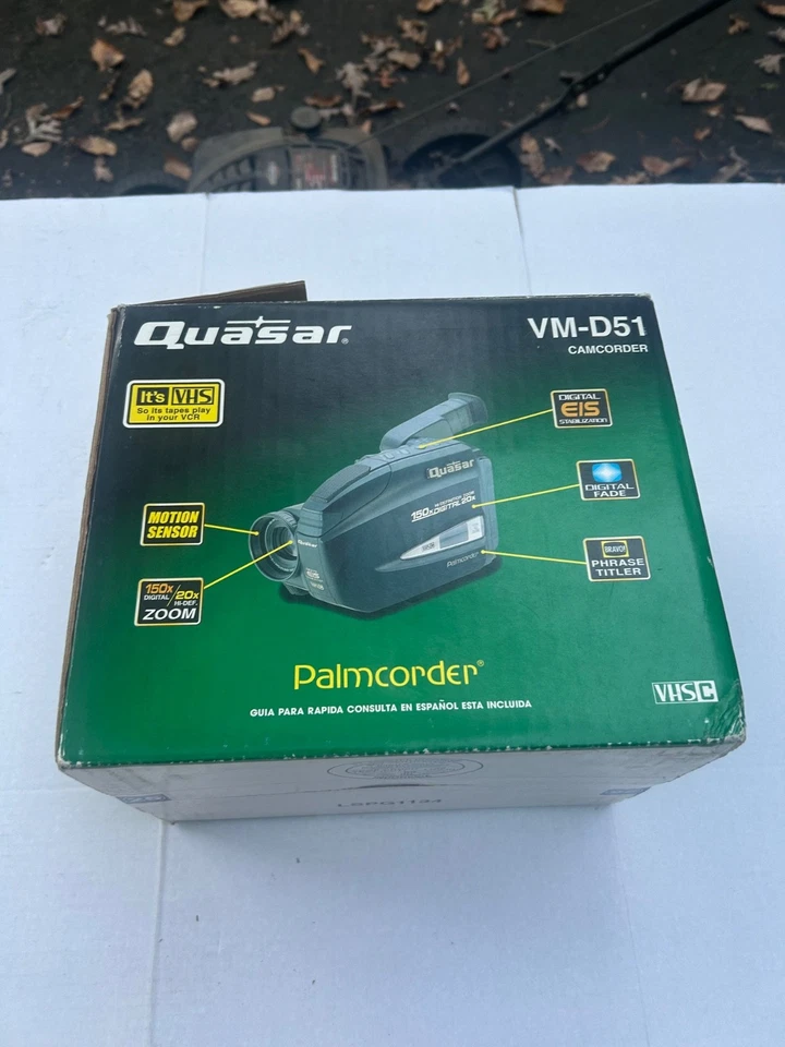 Quasar VM-D51 VHS-C Video Camera Palmcorder Digital EIS 23x Zoom **WORKS** - Image 2 of 4