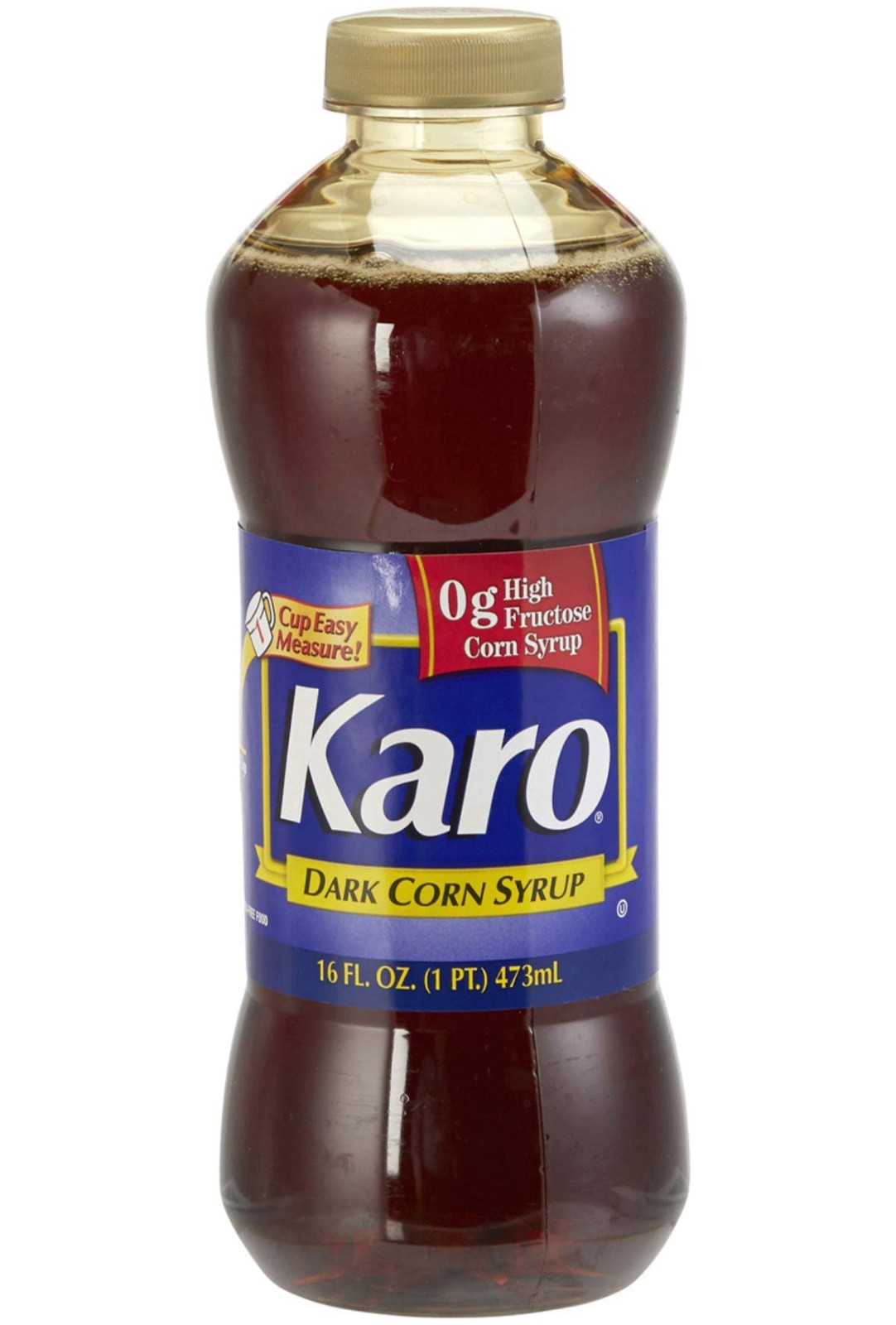 Karo Dark Corn Syrup, 16 Fluid Ounce Bottle, Gluten Free, with Measuring Spoon