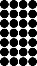28 - 3" Polka Dot Circle Sheet Vinyl Sticker Decal wall car truck set