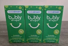 3 Sodastream Bubly Drops Limebubly Unsweetened Natural Flavor Essence 1.36. 