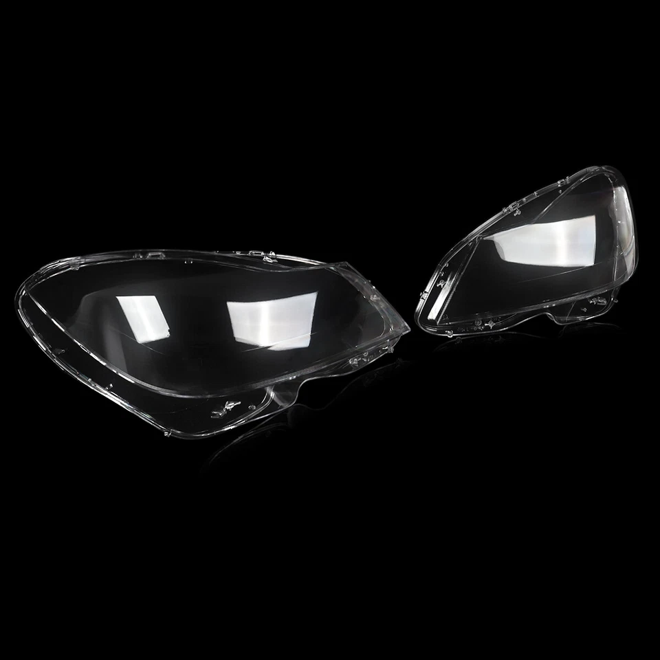 For Mercedes Benz C-Class W204 2011-2015 Pair Headligt Lens Headlamp Cover Clear Foto 4 de 4